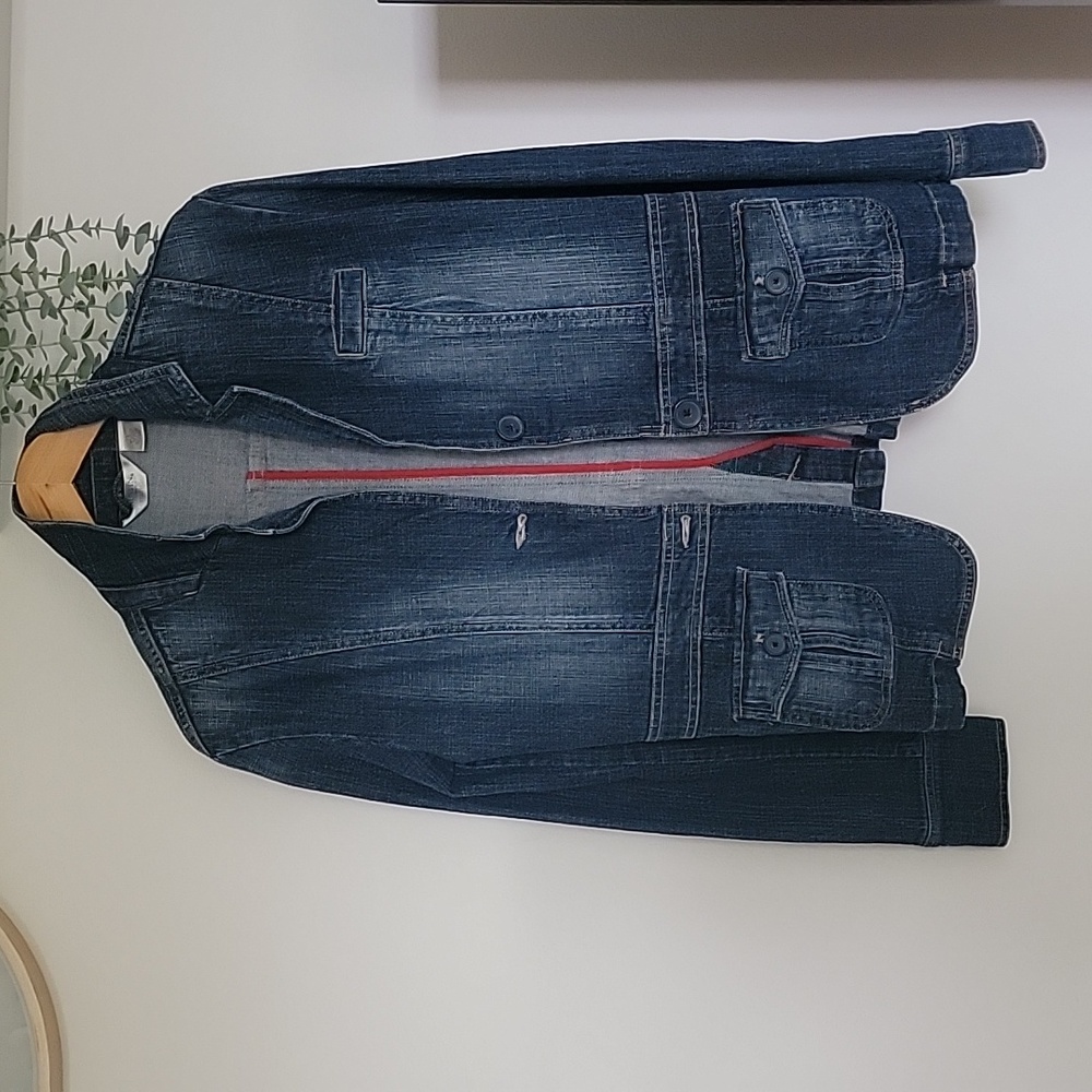Denim jacket blazer size L